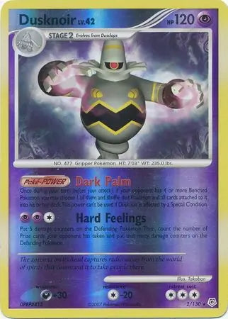 Diamond & Pearl Dusknoir #2/130 reverse holo